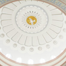 Baltimore basilica dome plaster restoration